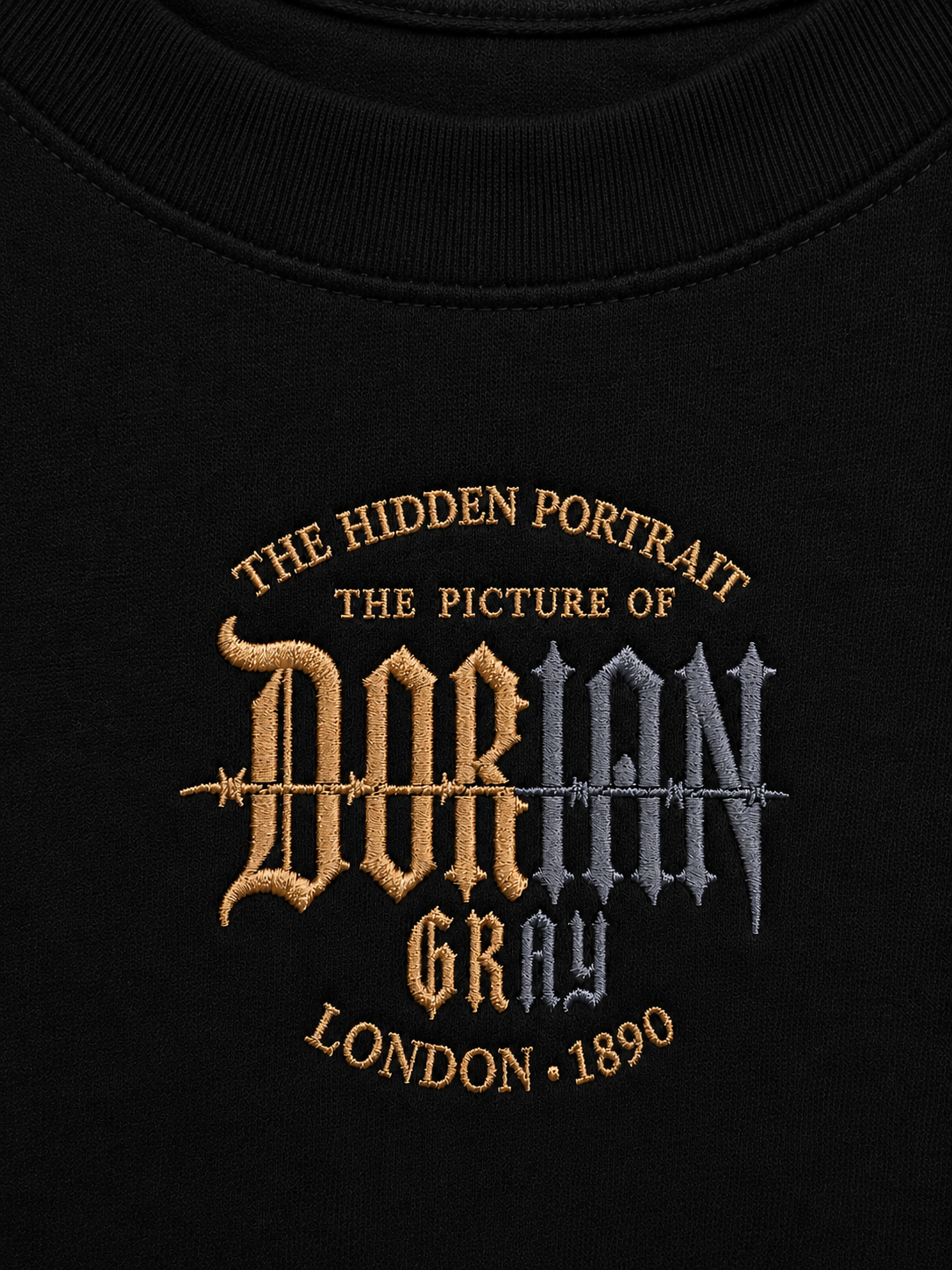Dorian Gray “The Hidden Portrait” Embroidered Crewneck Sweatshirt