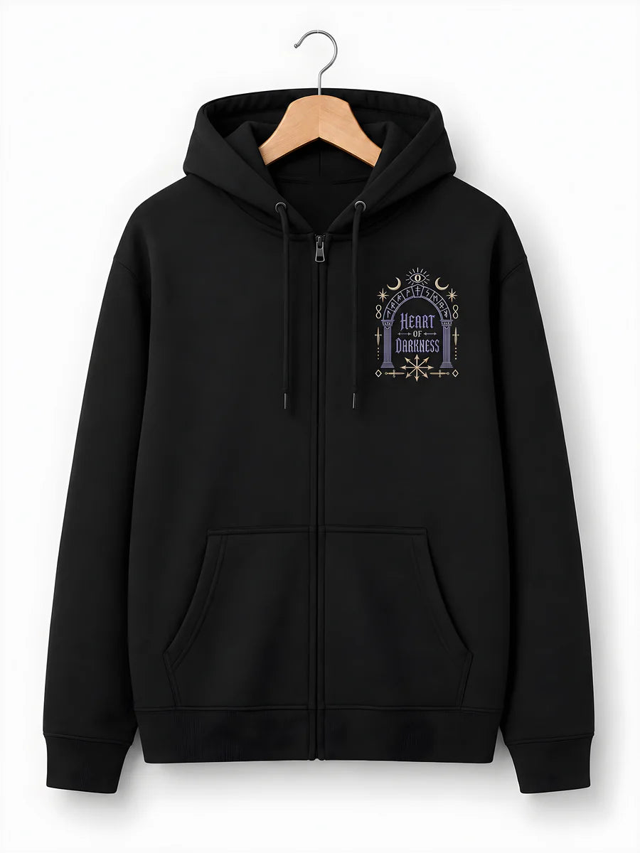 Heart of Darkness Literary Gothic Embroidered Hoodie